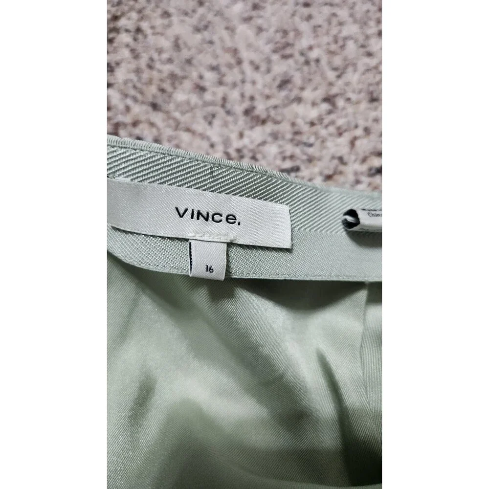 Vince Women’s Overlap long Skirt Size 16 Color Grey-green - Picture 7 of 9